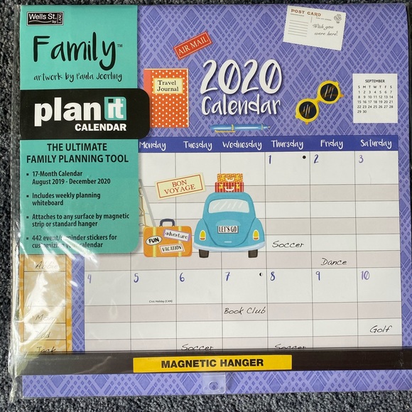 ‘2020 17th Month Family Calendar - Picture 1 of 4